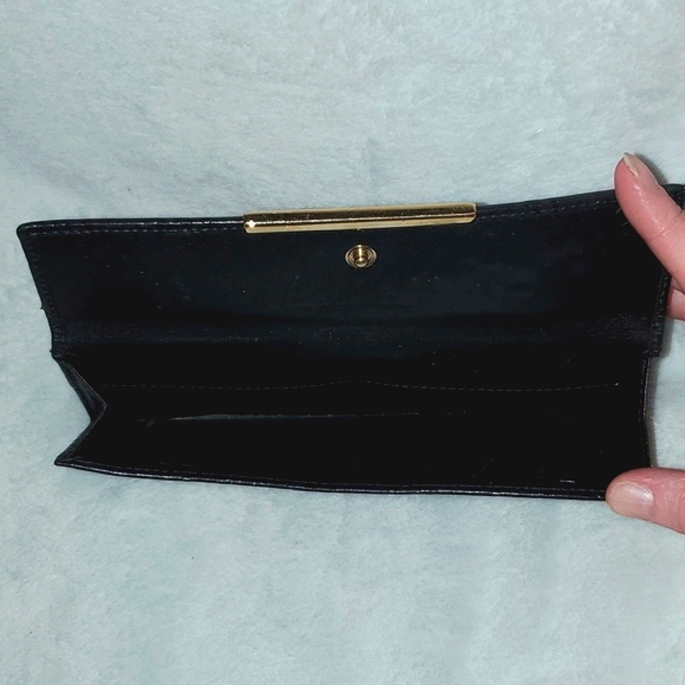 Gucci Black Guccissima Leather Flap Continental Wallet - Picture 8 of 16